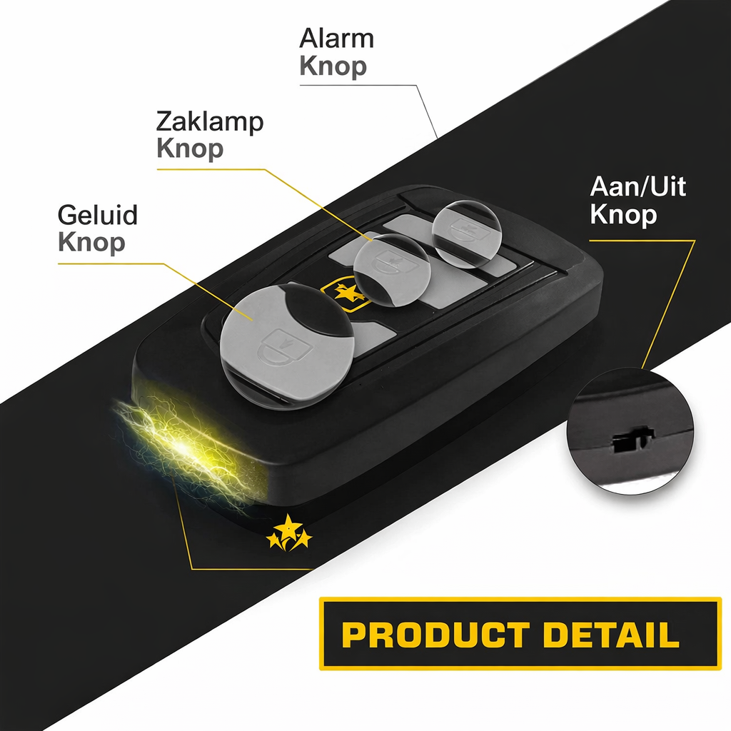3-in-1 Security Tool – Zaklamp, Alarm & Taser 30.000 Volt
