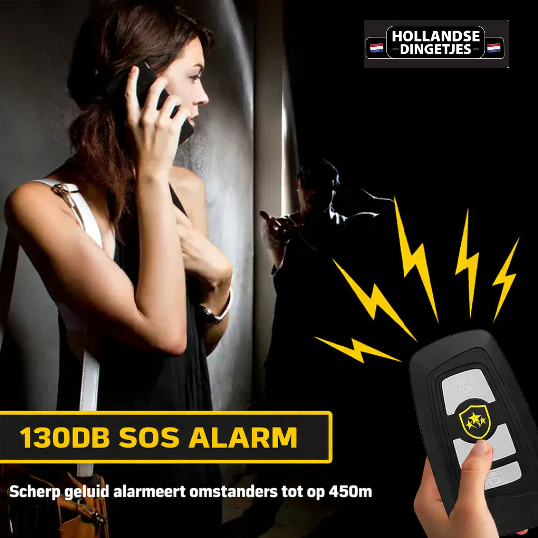 3-in-1 Security Tool – Zaklamp, Alarm & Taser 30.000 Volt